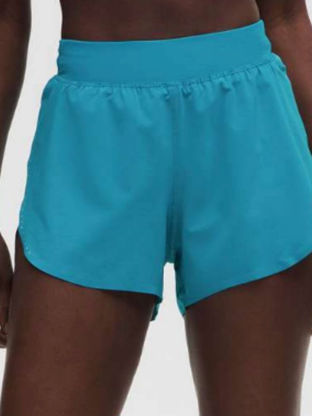 Lululemon Fast and Free High-Rise Split Shorts 3” Hawaiian Blue Medium - Picture 2 of 10